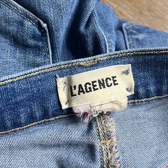 L’AGENCE Sada Side Stripe Crop Slim Jeans 24 - Picture 6 of 12